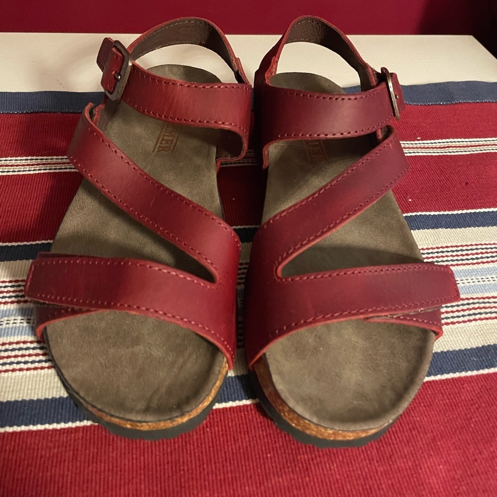 Red Romika sandals
